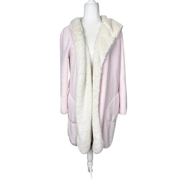UGG Portola Reversible Robe in Seashell Pink Heather XS - Picture 1 of 9